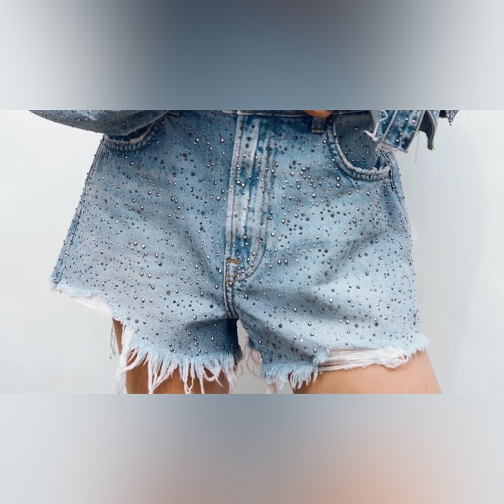 Zara Rhinestone shorts